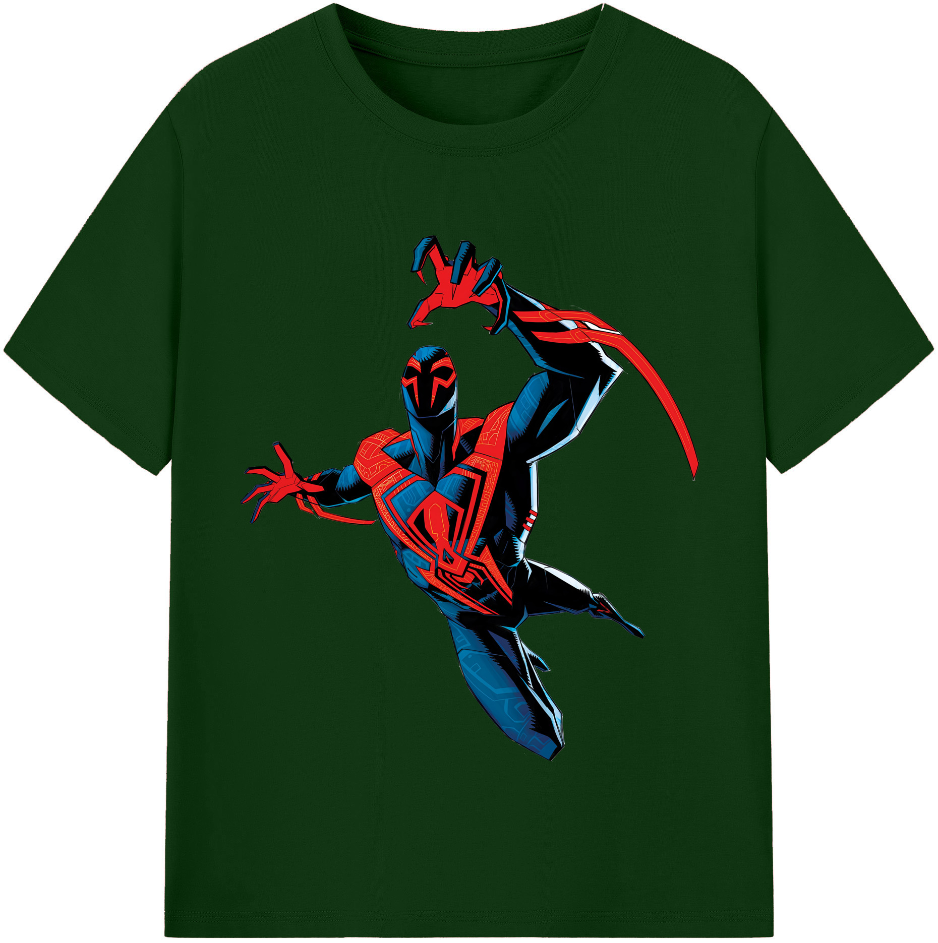（画像用） Spider Man スパイダーマン 綿100％半袖Tシャツ（フロントプリント）